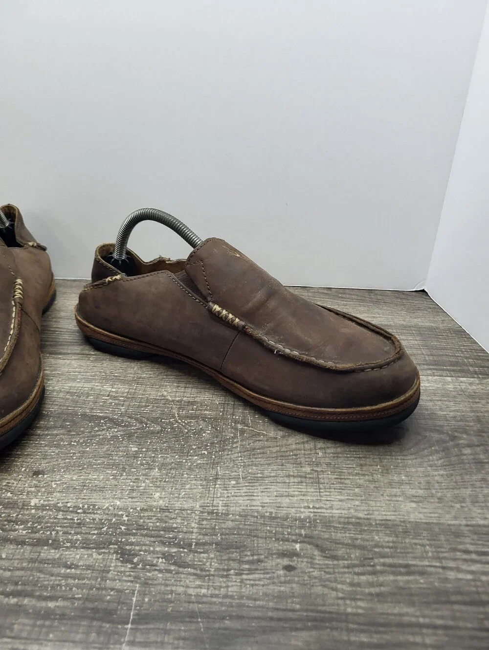 Olukia Moloa Loafers Men's Size 10 Brown Slip-On Shoes
